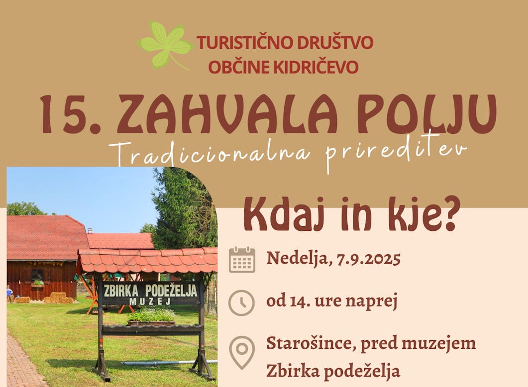 15. Zahvala polju